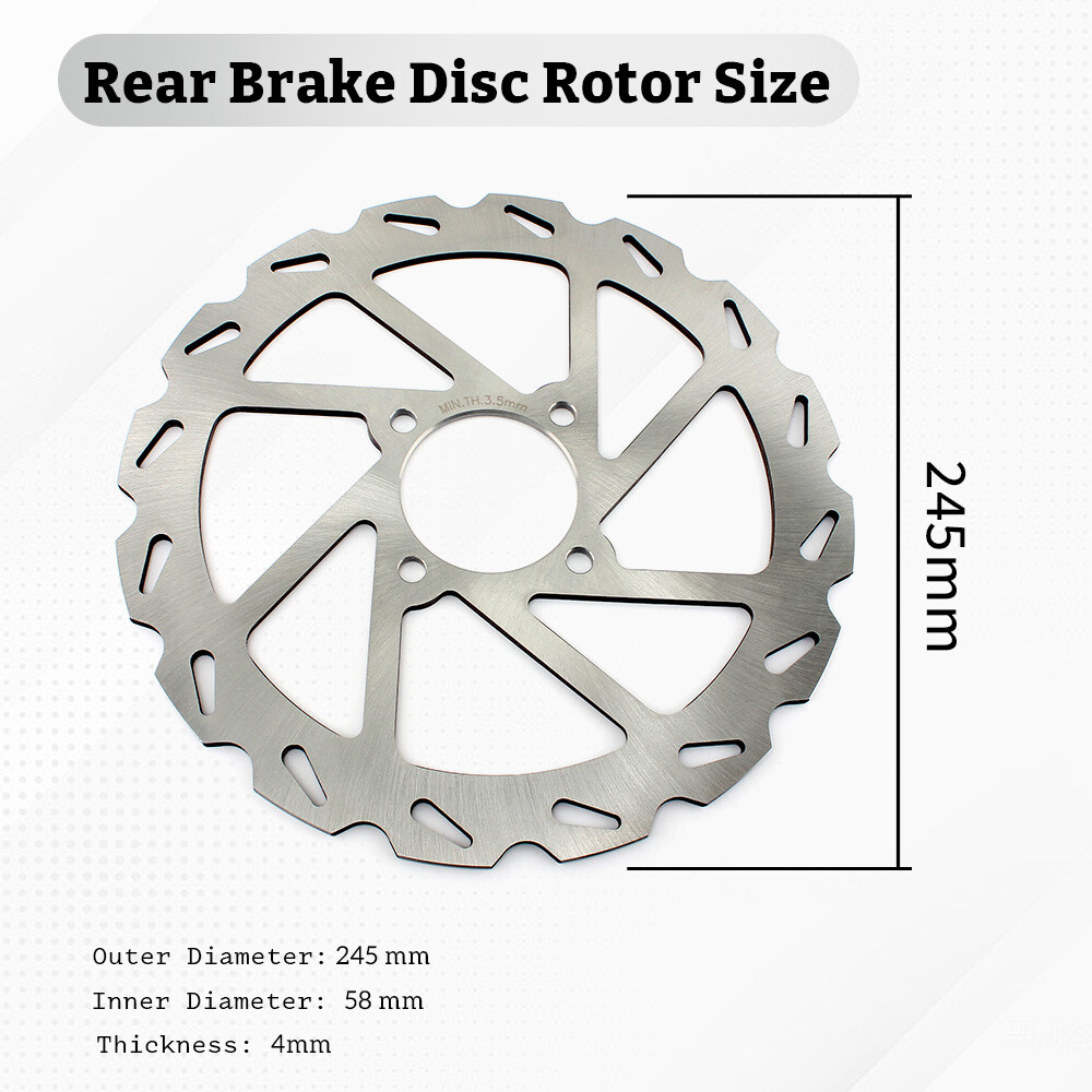Rear Brake Disc Rotor For Yamaha Warrior 350 YFM350X 1990-2004 2000 2001 2002 03