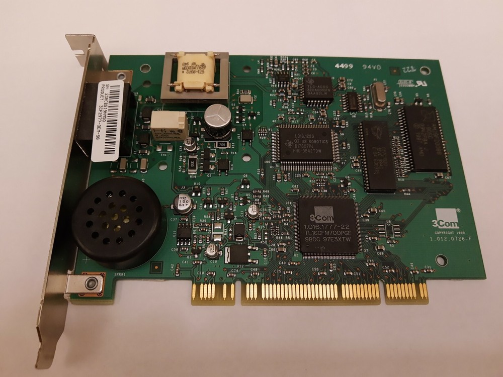 3Com Desktop Computer Modem 1.012.0726-F US Robotics Model 0726