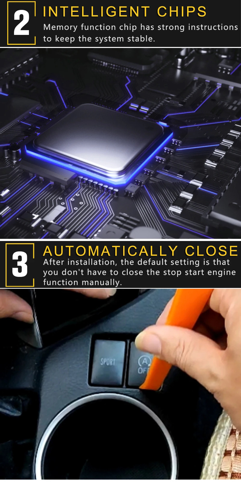 Auto Disable Start Stop Eliminator Adaptor For Tundra/Highlander/Tacoma/4Runner