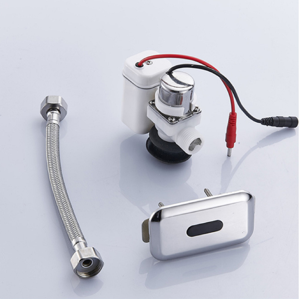 Automatic Ceramic Integrated Standing Urinals Sensor Flusher Flush Valve Kit b