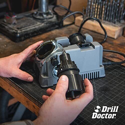 DD500X Drill Bit Sharpener Electric 3/32" to 1/2" Bit Sharpening Machine Tool US