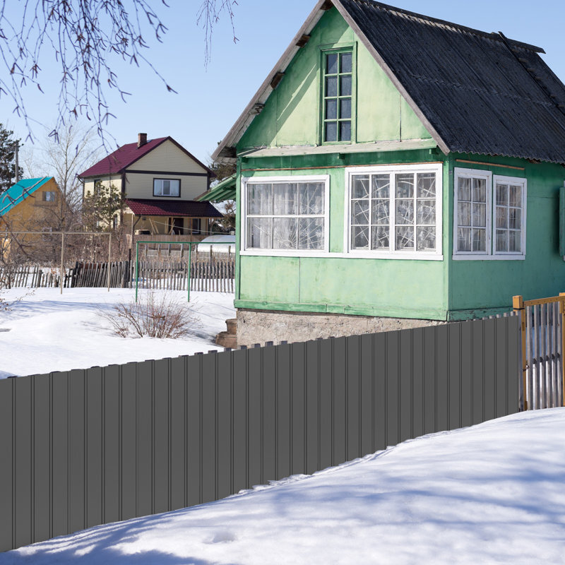 116FT Galvanized Roofing Panel w/Steel Screw for Pergola,Gazebo,Shed(20Pcs,Grey)