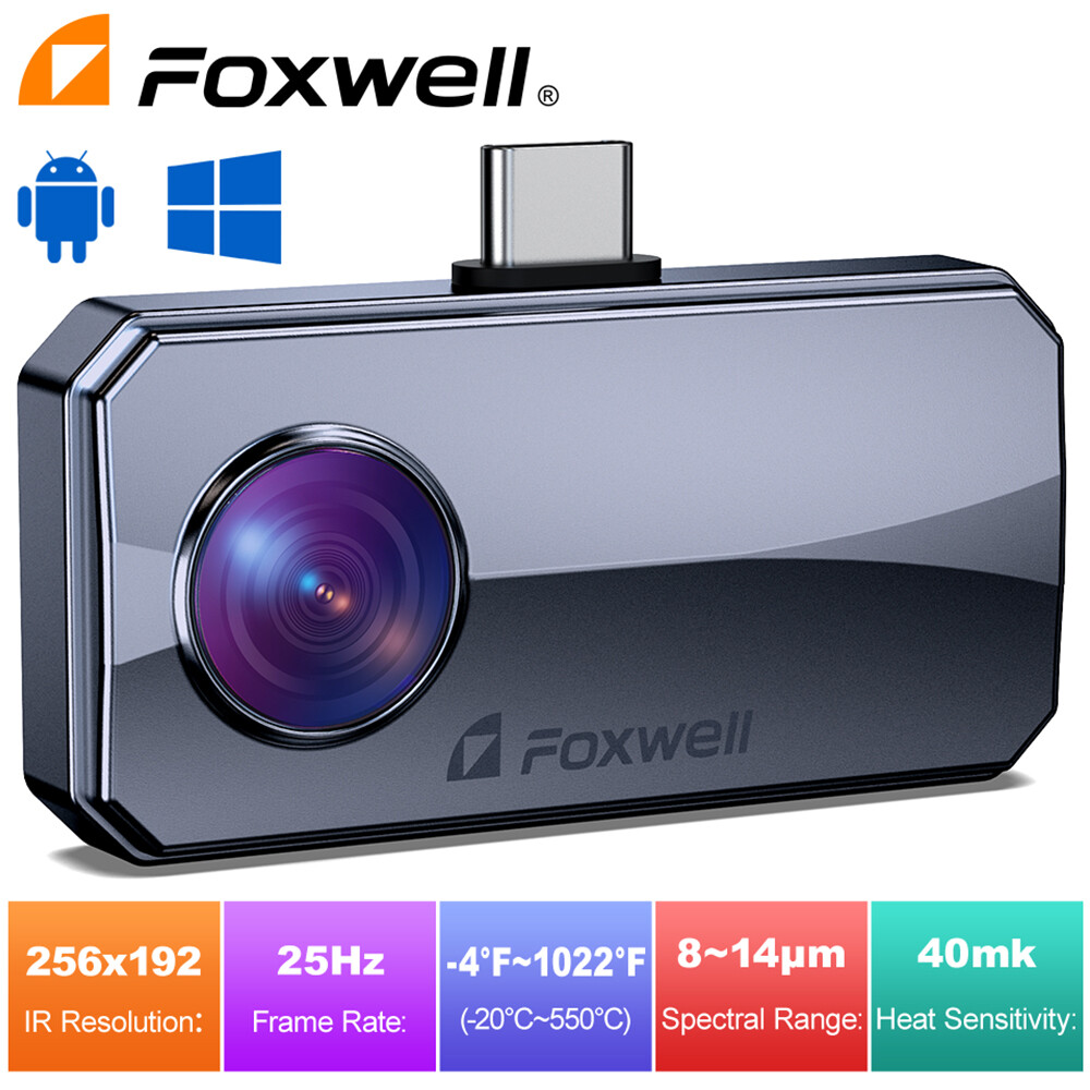 FOXWELL Industrial Infrared Thermal Camera For Android Phone & Window Computer
