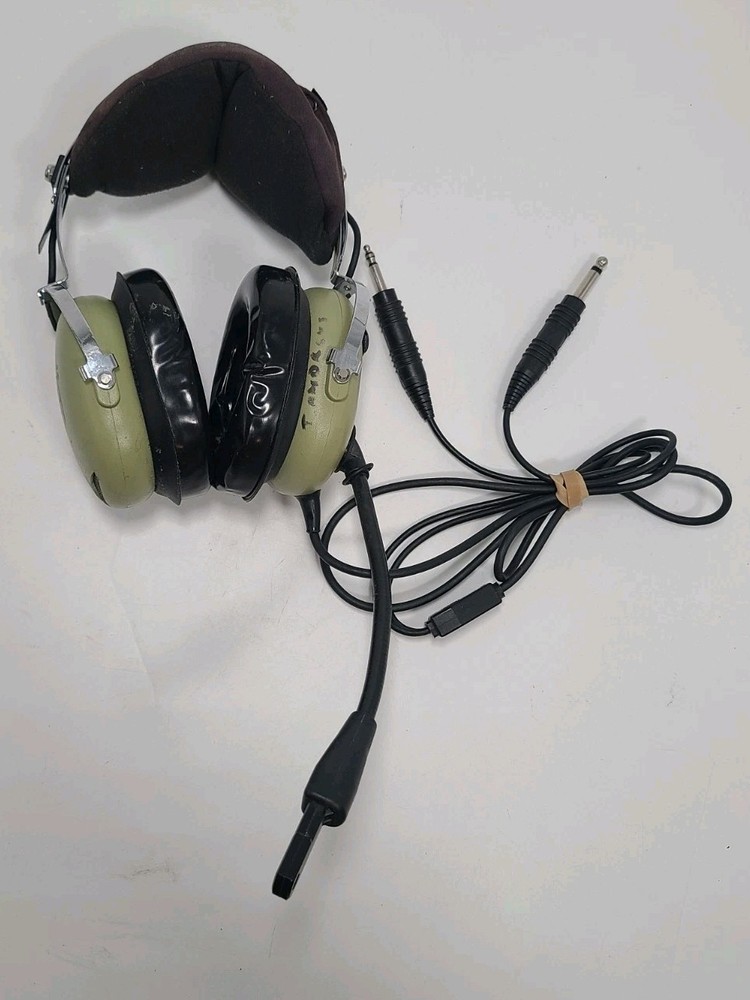 David Clark H10-13.4  Aviation Headset w/Microphone Untested