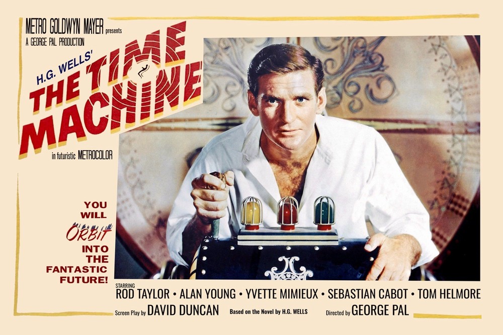 Time Machine 1960 Rod Taylor Controls Scene Framed Sci Fi Print