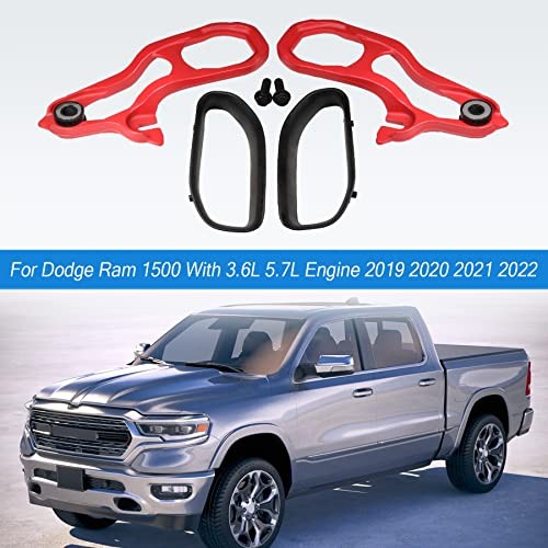 New Heavy Daty Front Car Tow Hooks Left & Right with Hardware Replacement Red