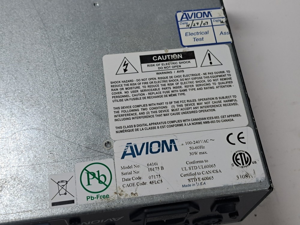 Aviom 6416i A Net Line level Input Module