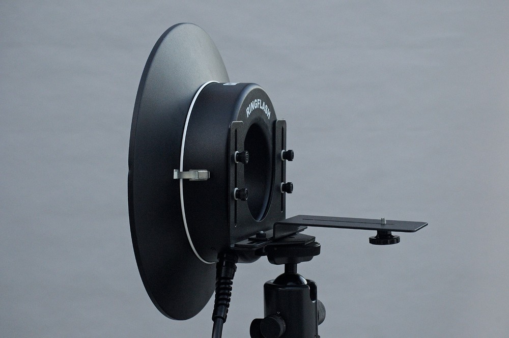 Bowens Ring Flash, 15" Diffuser, Camera Bracket, for Speedotron Black Line