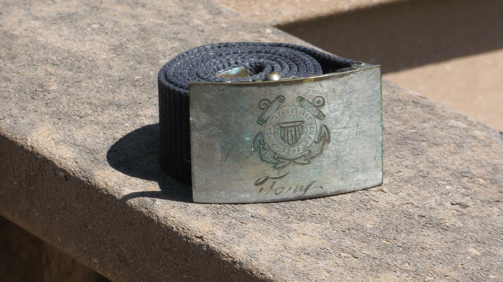 USCG US COAST GUARD DRESS BELT BUCKLE W/ BELT