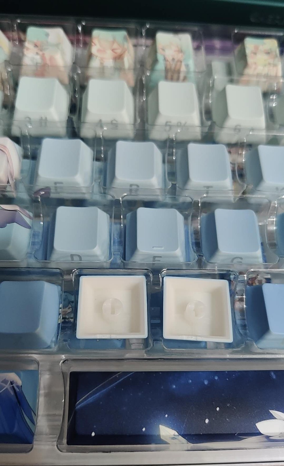 Hatsune Miku theme Anime 119pcs Keycaps Set For Mechanical Keyborad