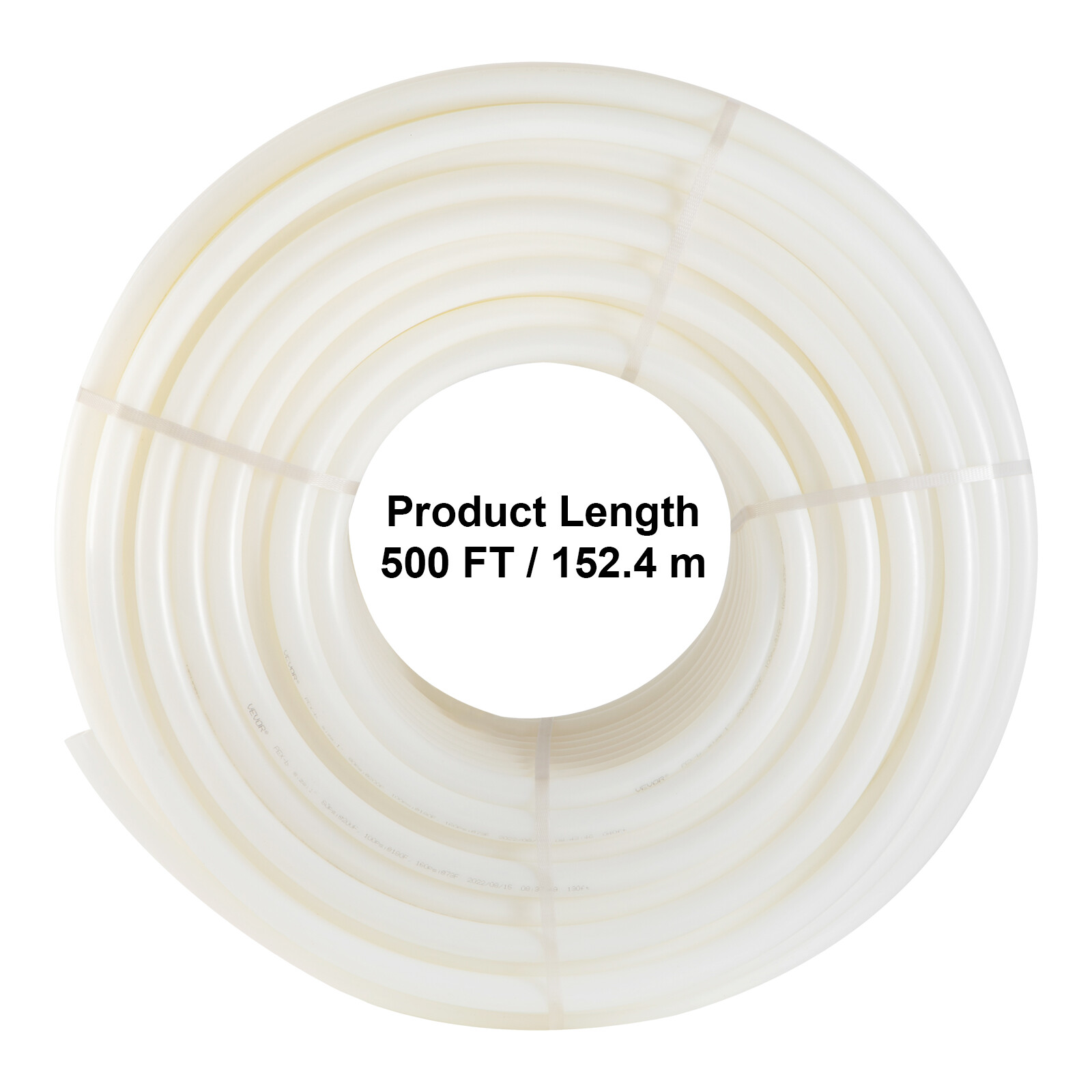 VEVOR 1" - 500' coil-White Certified PEX Tubing Htg/Plbg/Potable Water Heating