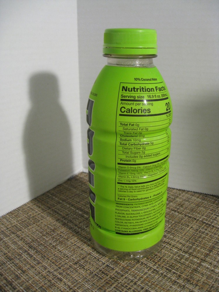 Prime Hydration Drink Beverage By Logan Paul - EMPTY Bottle - Lemon Lime - 2022