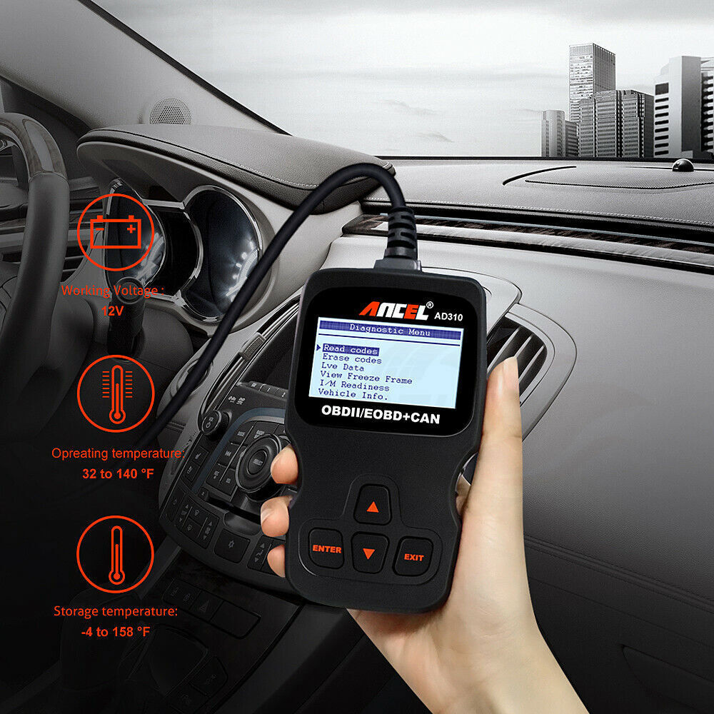Ancel AD310 Engine Diagnostic Scan Tool Car Code Reader OBD2 Scanner Automotive