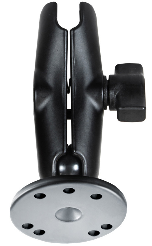 RAM Mount Double Socket Arm with Round Base / Adapter - RAM-B-103U