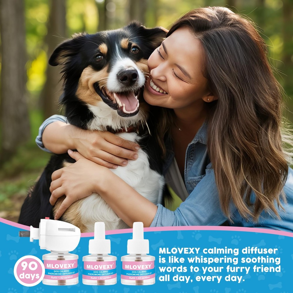 Dog Calming Diffuser for Dog Anxiety Relief, Dog Pheromones Calming Diffuser,...