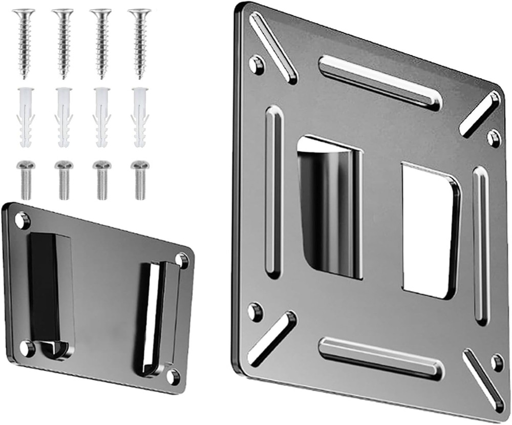 Monitor Wall Mount for 14”-27” TVs LED LCD Flat Screen, Small TV Mount...