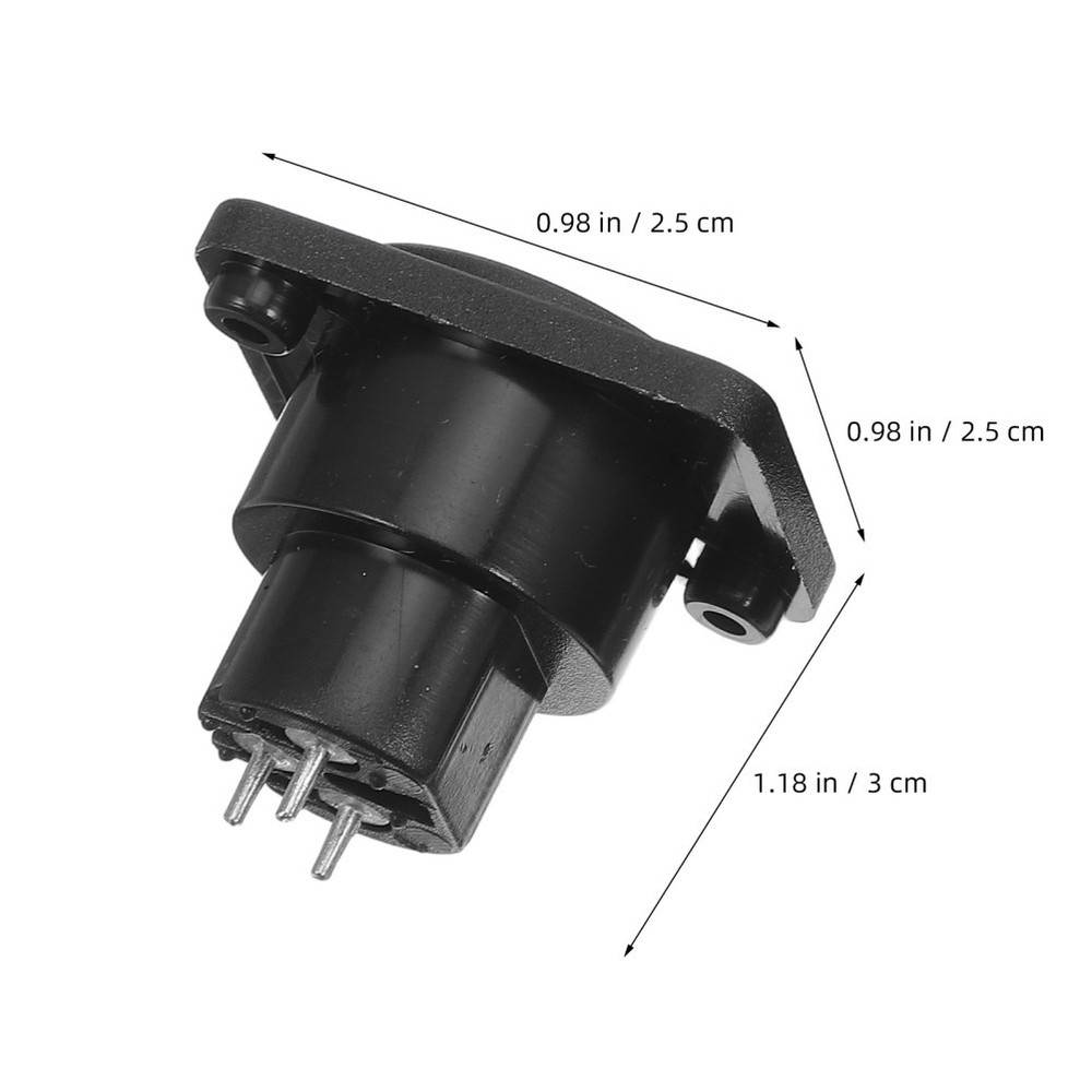 6 Pcs Panel Mount for Microphone Xlr Female Socket 3 Pin Accessory