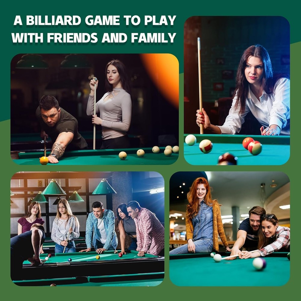 95pcs Pool Table Accessories Pool Set,Pool Balls Billiard Set with Triangle a...