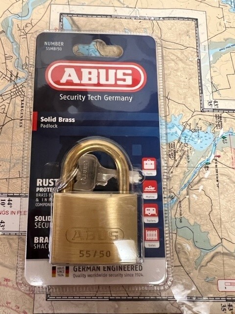 Abus Marine #56811 Solid Brass Padlock 55MB/50.