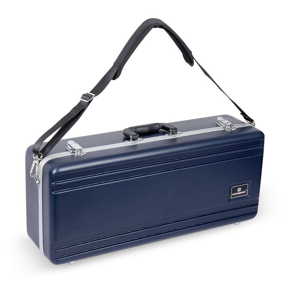 Crossrock Alto Saxophone Rectangular Case-Strong ABS Molded with Single strap