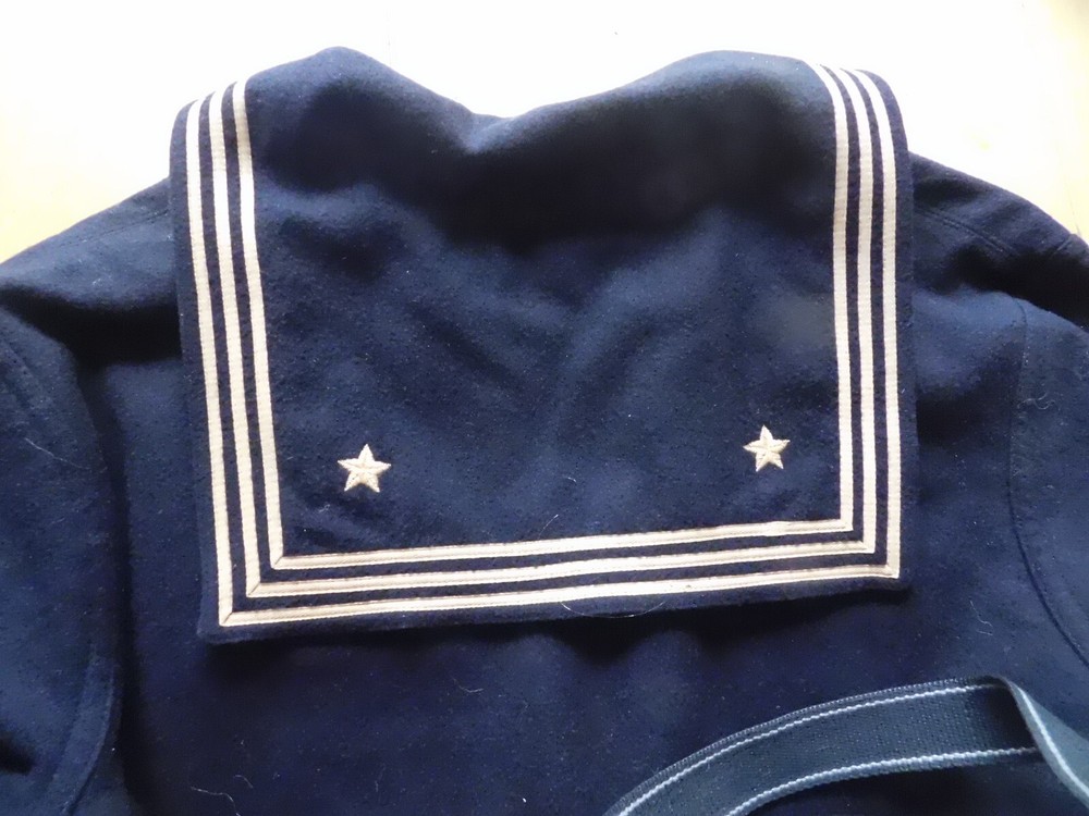 Vintage U.S.Navy Seabees Wool Uniform Shirt/Top & Hat