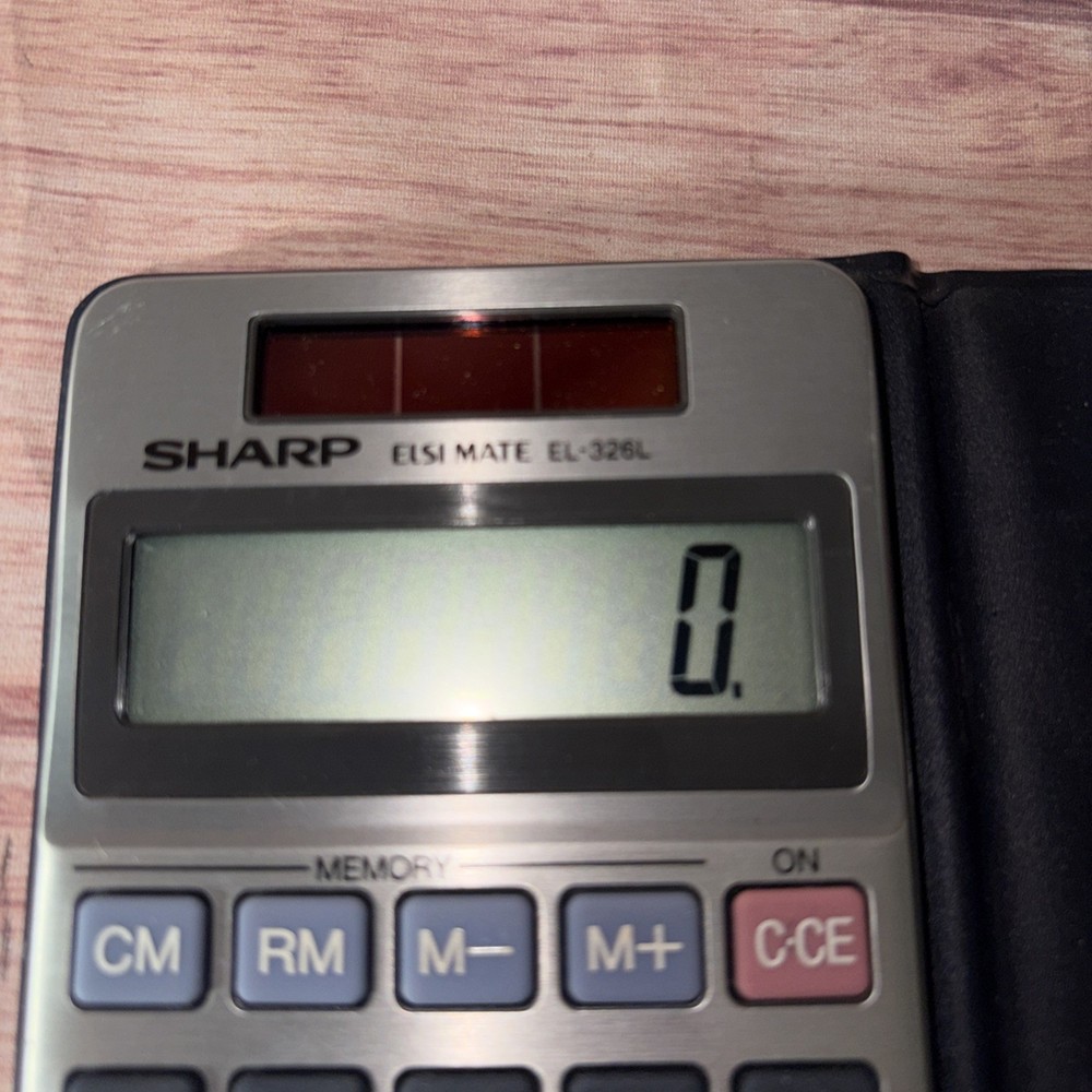 Sharp EL-326S Calculator with Case