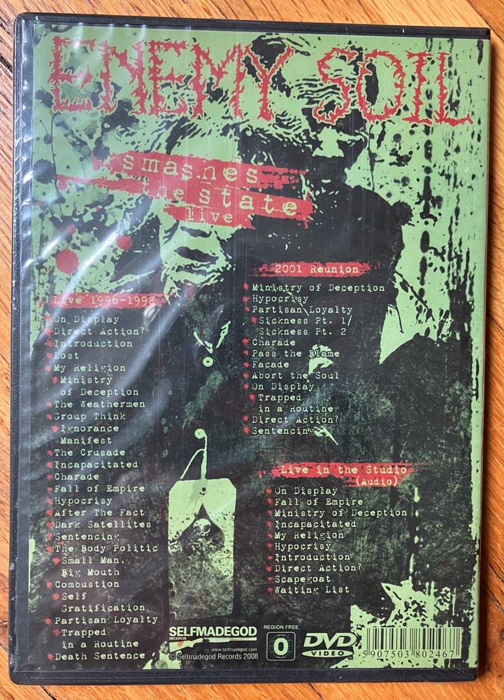 Enemy Soil grindcore band - CD, Discography, and DVD bundle