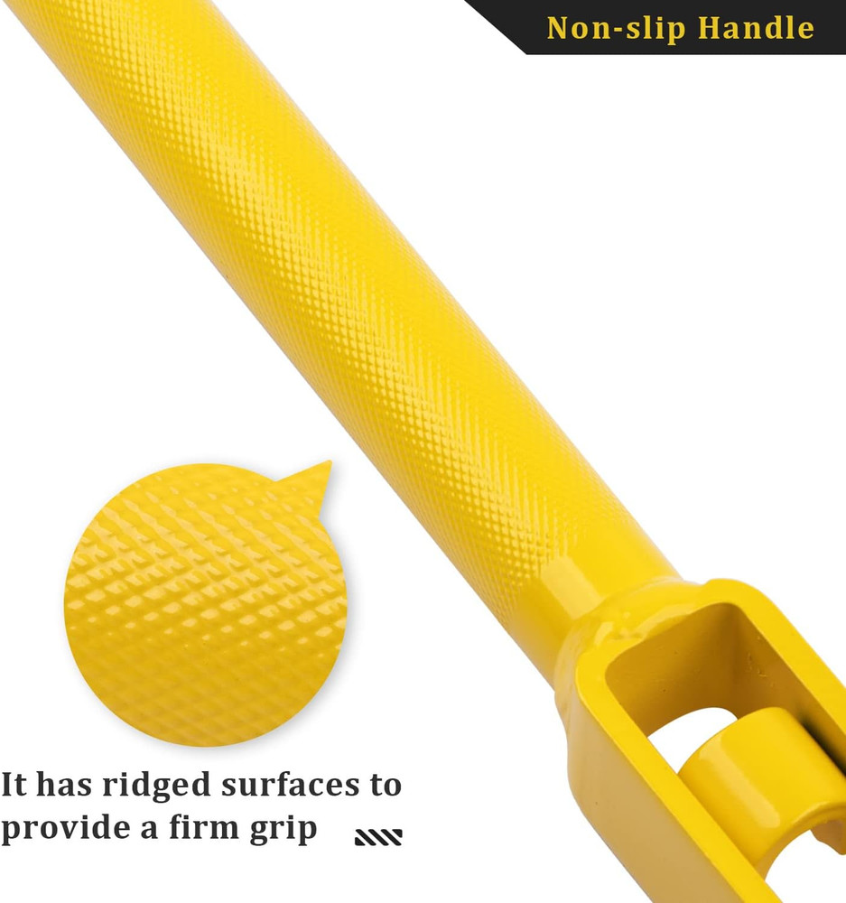 Winch Bar Combination Winch Bars with Square Head for 2 Pack Black & Yellow