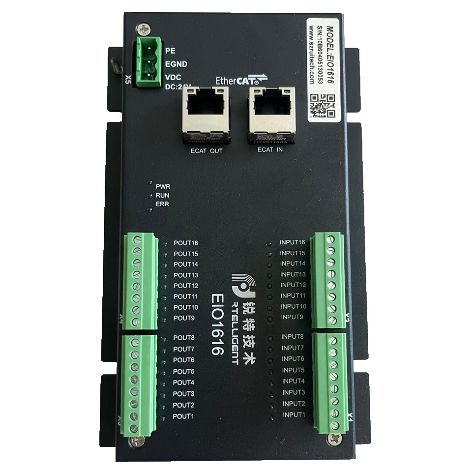 EIO1616 Ethercat lO Module 16 NPN Common Input Cathode Output Ports Controller