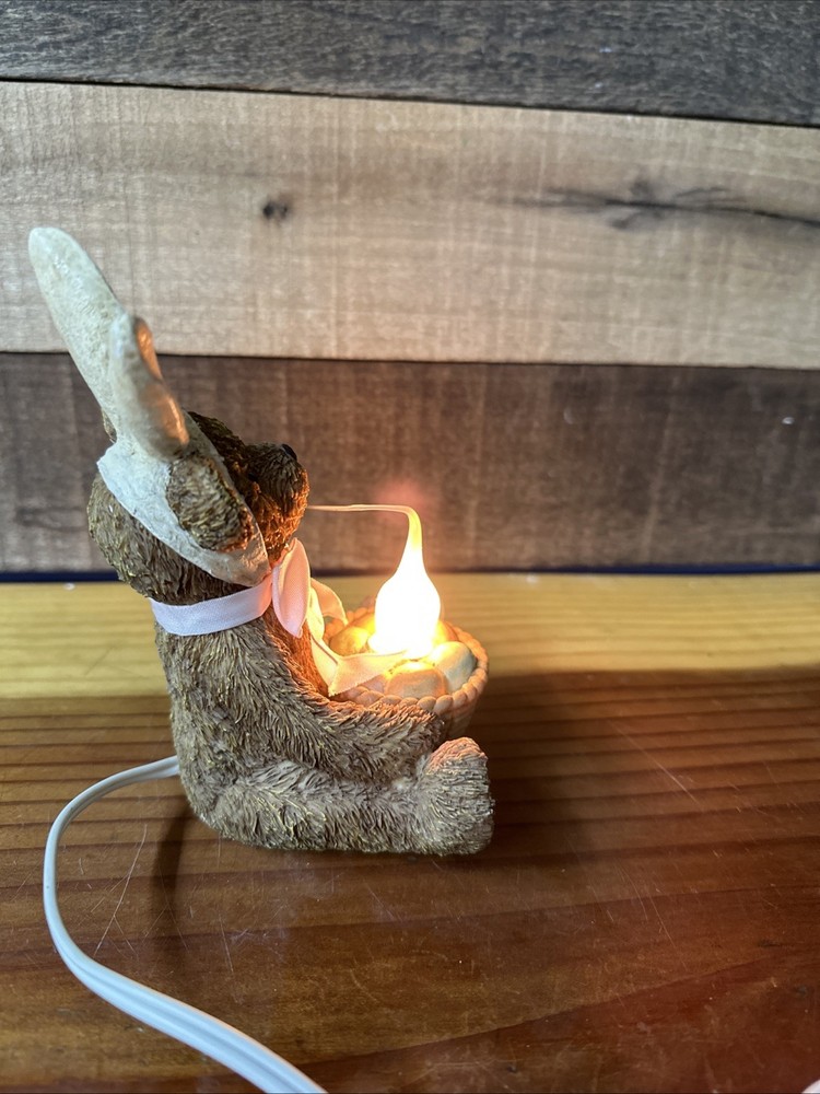 Teddy Bear Bunny Night Light 6” Tall