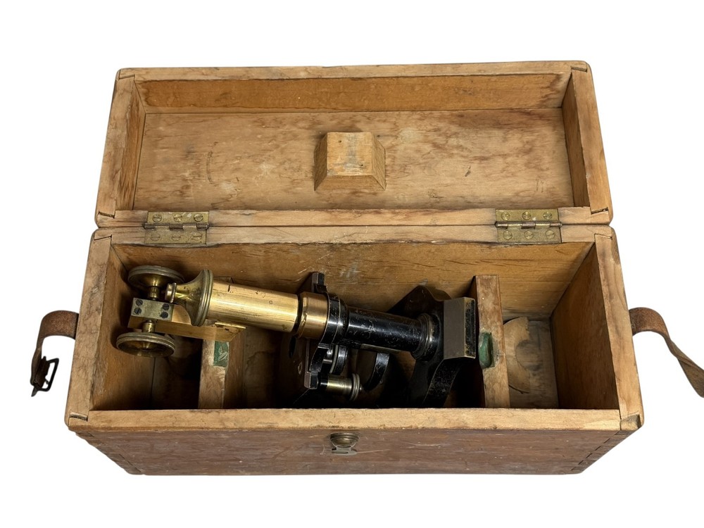 Antique Brass Microscope