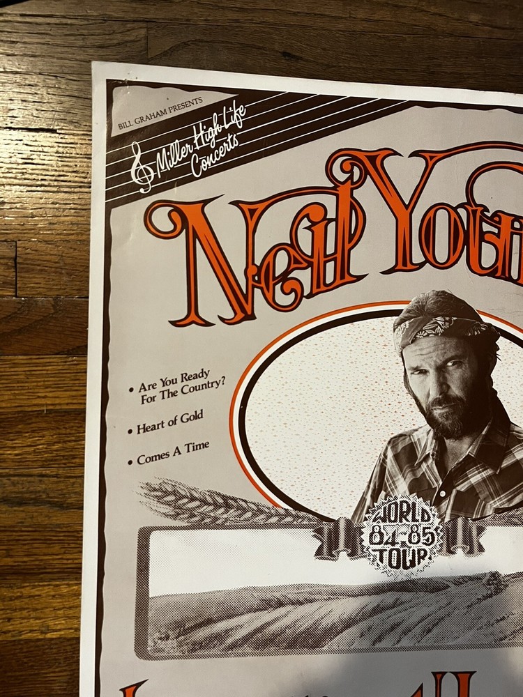 Neil Young concert poster 84/85