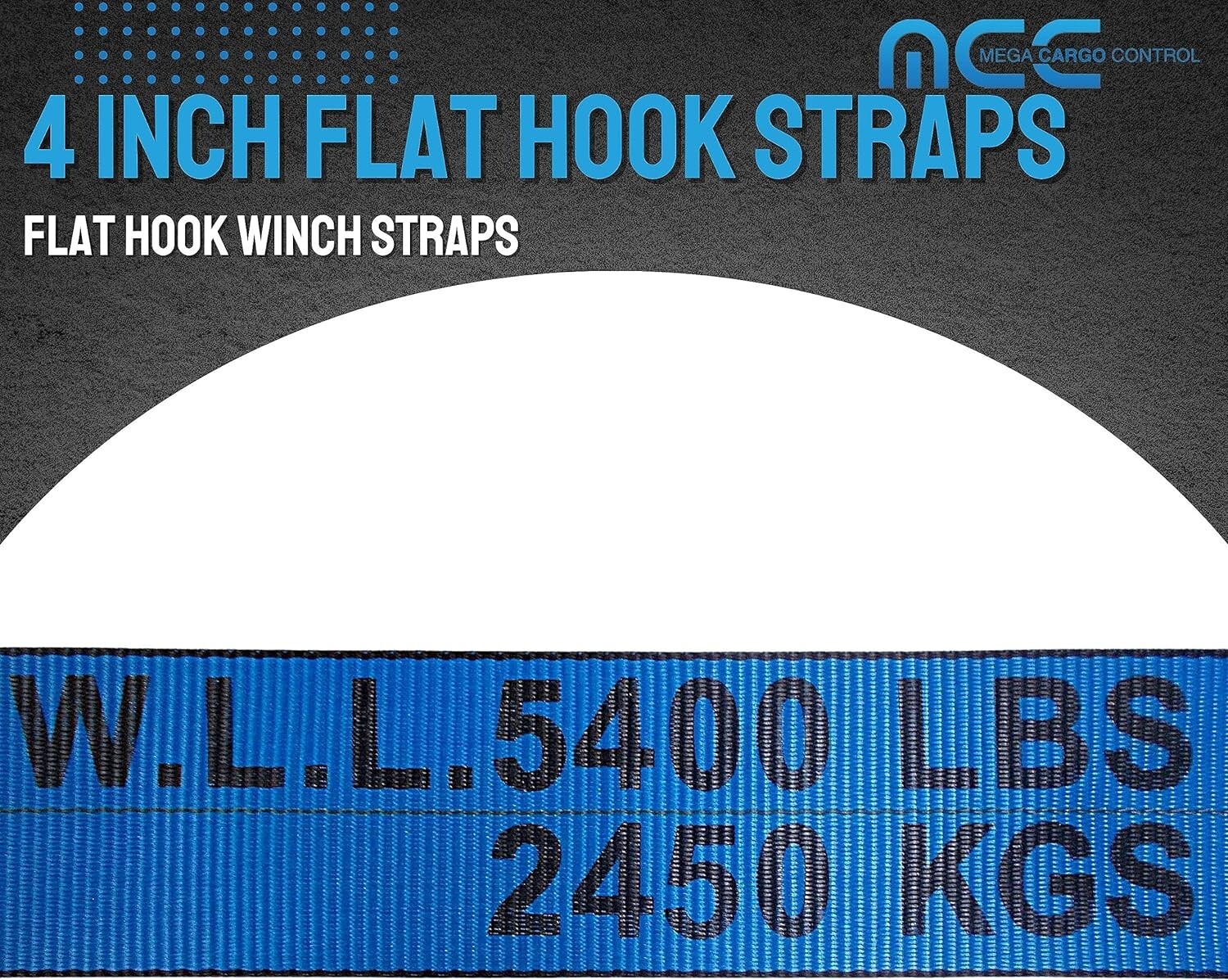 10 Pack 4" x 30' Winch Tie Down Strap w/Flat Hook for Flatbed Truck Trailer Farm