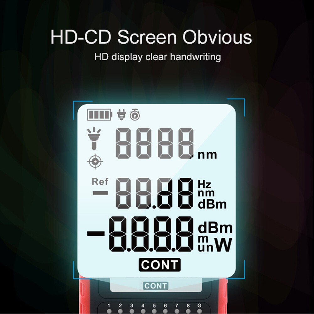Network RJ45 Line Cable Tester Optical Power Meter Light Source & Li-ion Battery