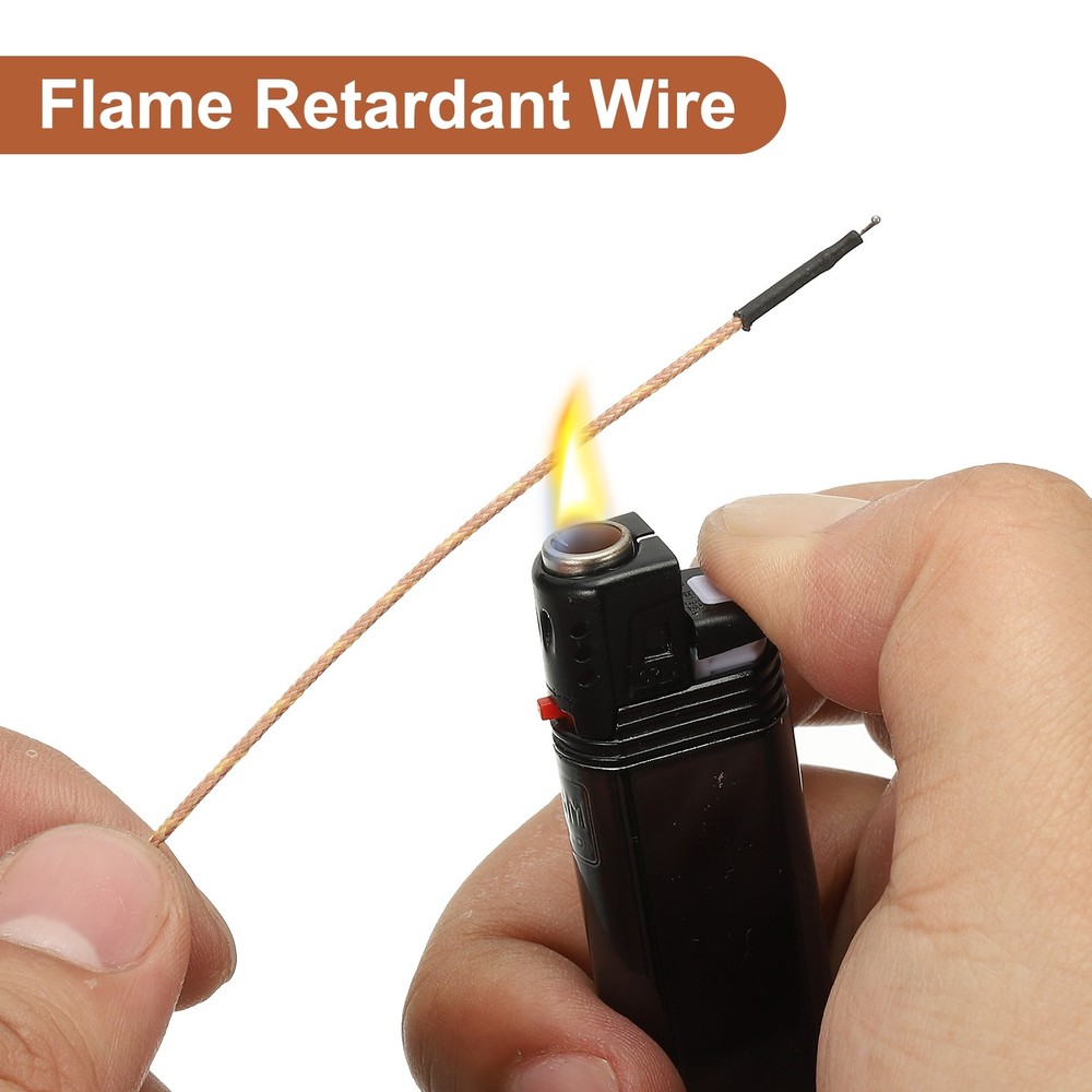 K Type Thermocouple Mini Connector Temperature Sensor 10ft, 1.3mm Wire