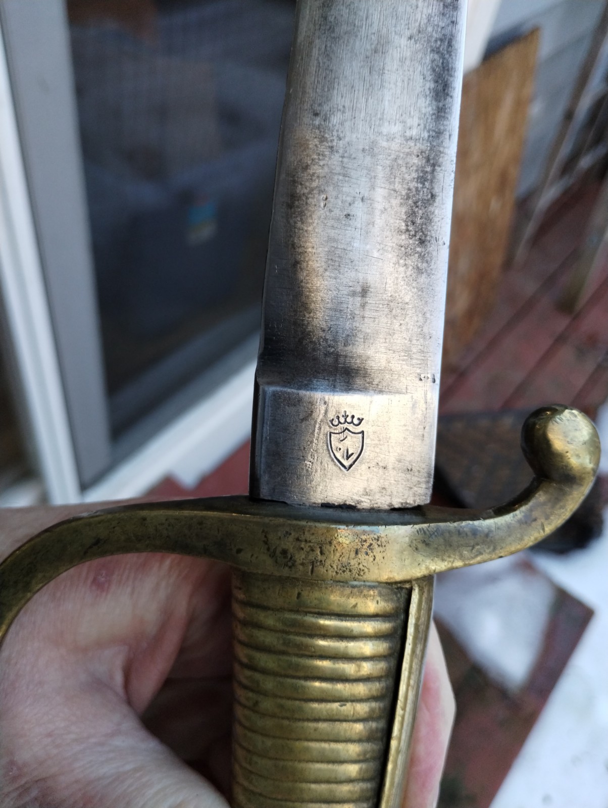 Swiss Army Short Sword / Hanger with sheath 19th cent