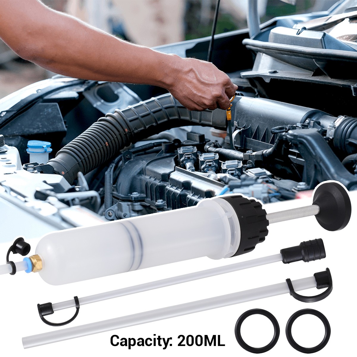 Fluid Extraction Filling Syringe Transfer Liquid Pump Oil Extractor Automotive