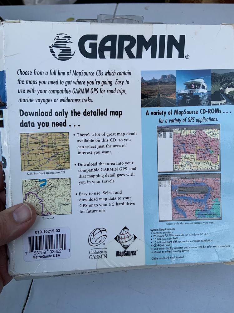 Garmin Mapsource PC New Old Stock