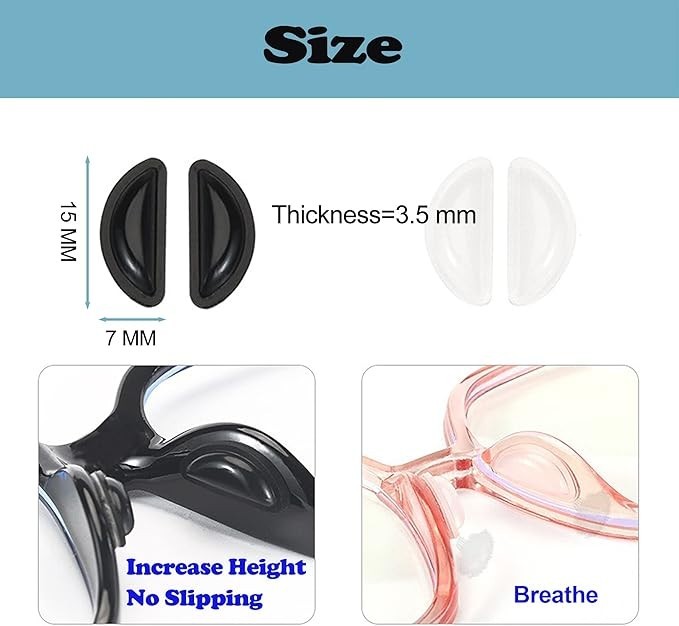 8 - 40 Pc Soft Nose Pads Stick On Adhesive Anti Slip Eyeglasses Sunglasses Glass