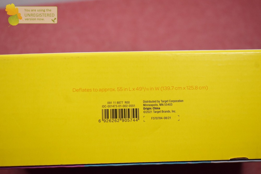 Sun Squad Inflatable Giant Pineapple Swim Pool Float Yellow