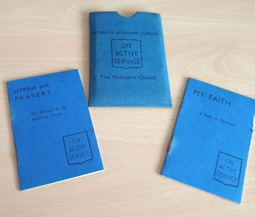 WW2 British Women's Auxiliary Forces Methodist Active Service Faith & Hymn Books