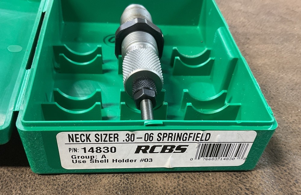 RCBS #14830 30-06 Springfield Neck Sizer Reloading Die Set-Clean