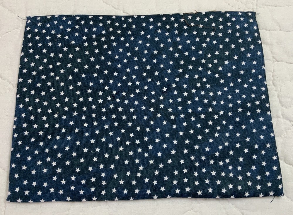 Antique Patchwork Quilt Table Topper, Rectangle, Four Patch, Early Calico Prints