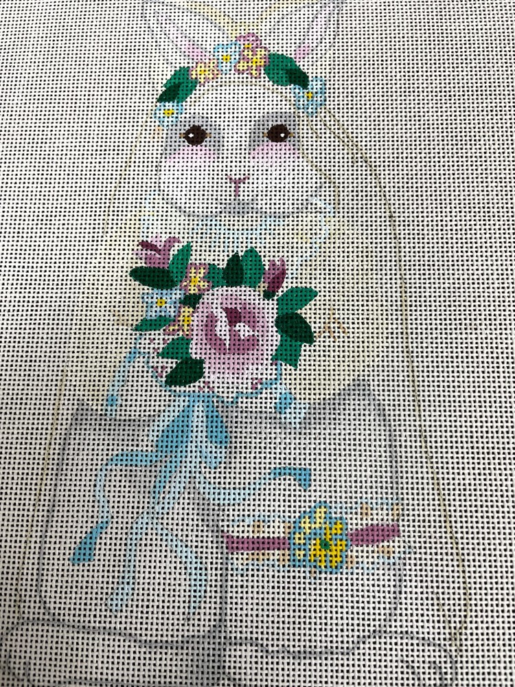 dede SPRING BUNNY/ BRIDE BUNNY hand painted canvas