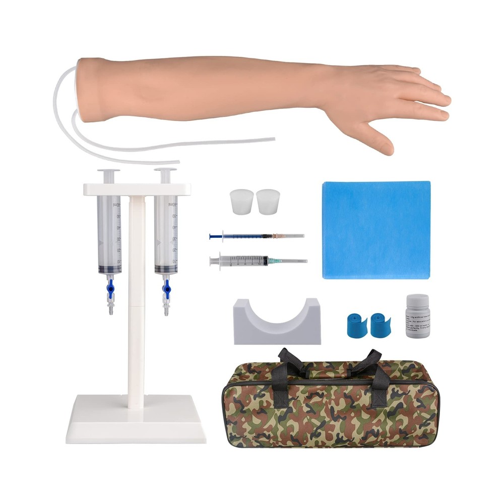 Phlebotomy Practice Kit, IV Practice Kit with Phlebotomy Arm, Venipuncture & ...