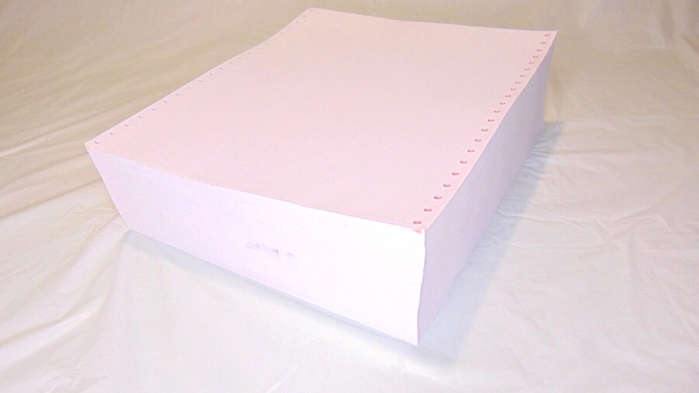 Continuous Feed Computer Paper for Dot Matrix Printer Blank 9.5X11 Inches