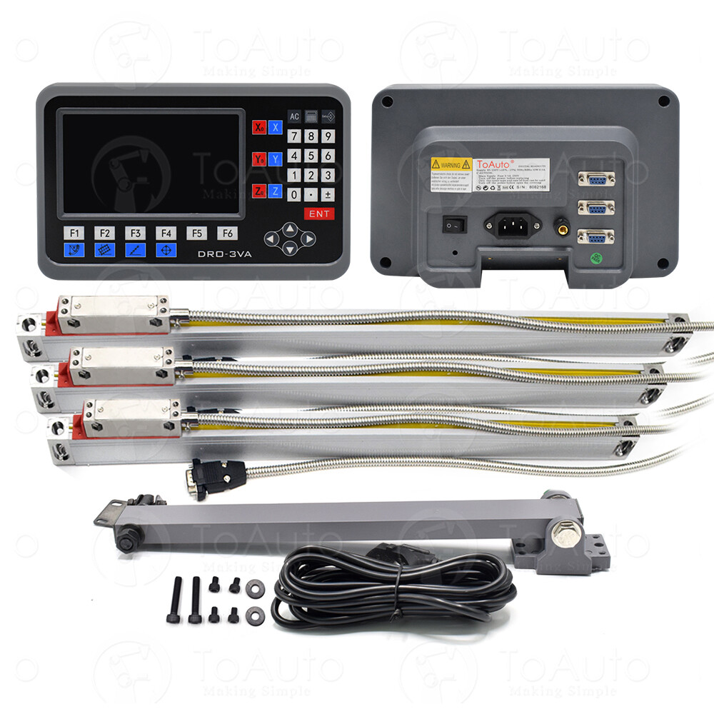 2Axis/3Axis LCD DRO Linear Scale Digital Readout Display Sensor Encoder CNC Mill