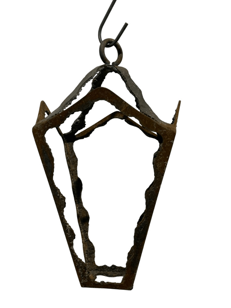 Antique  Industrial / Rustic Style Hanging Lantern Frame