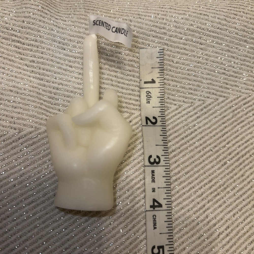 “Flipping The Middle Finger” Candle 4”