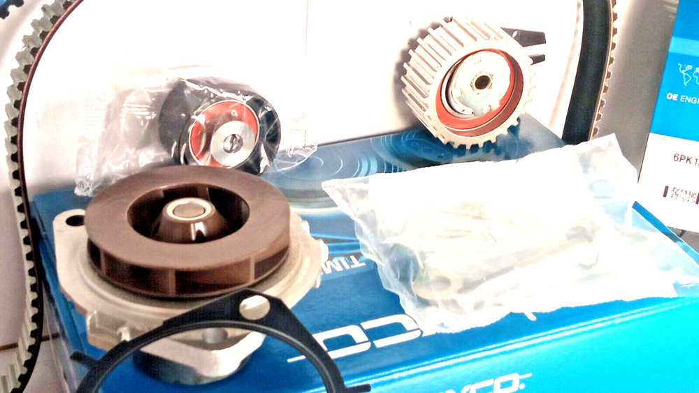 Water pump distribution kit belt services for Lancia Delta III-Musa 1.6 DMJT